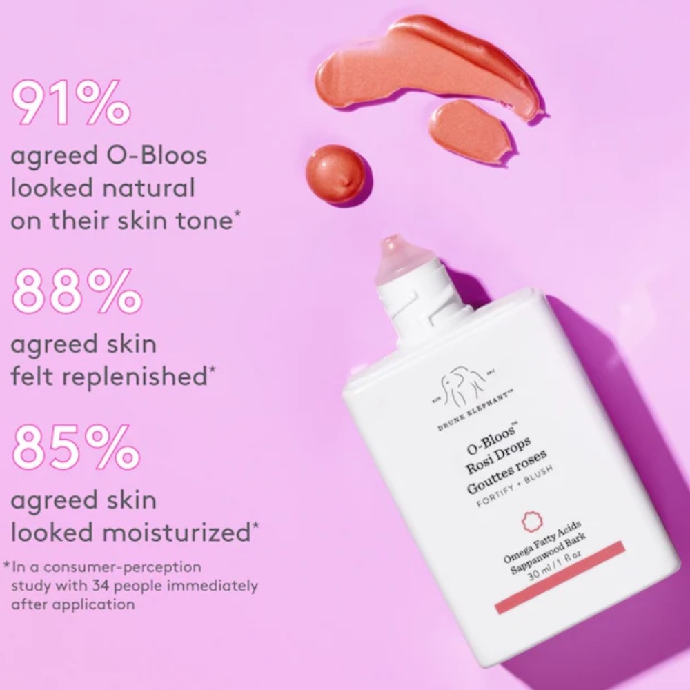NIB Drunk Elephant O-Bloos Rosi Drops with Vitamin F 30ml - Picture 4 of 8